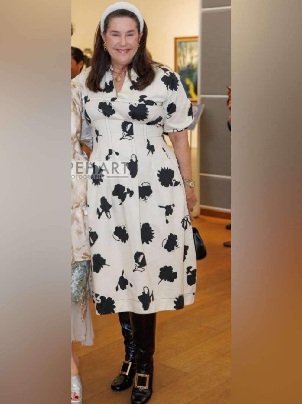 Marni Floral Gabardine Dress - Picture 2 of 8
